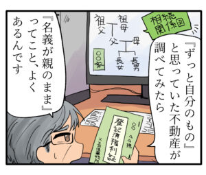 第４話 『あれ？これ誰名義？』意外と多いトラブル